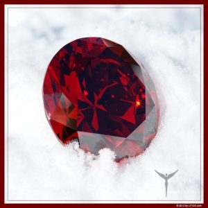 Avatar-Diamant rubinrot - Litios-Lichtkristalle