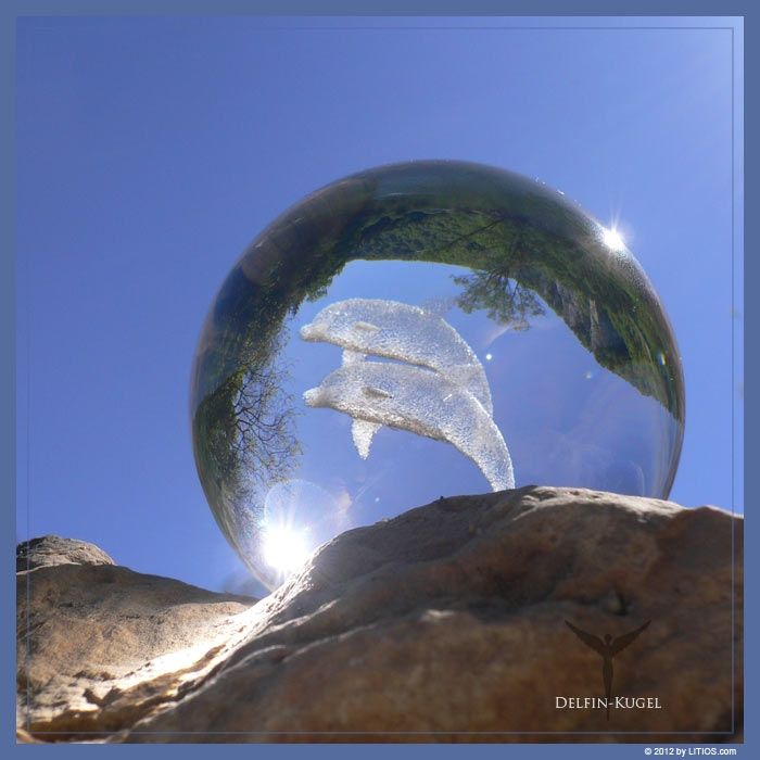 Delfin-Kugel 5 Delfin-Kugel von Litios Lichtkristalle - Strahlkraft der sirianischen Delfindevas