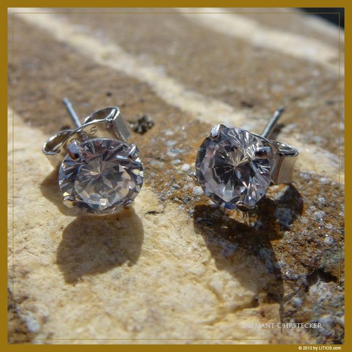 Diamant-Ohrstecker kristallklar 6 Diamant-Ohrstecker kristallklar - Image 6