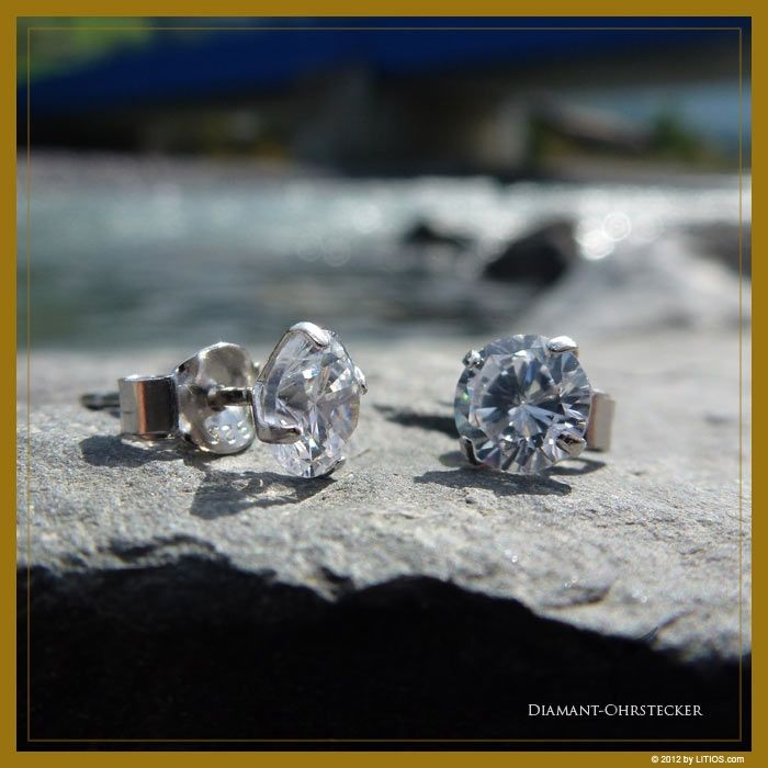 Diamant-Ohrstecker kristallklar 7 Diamant-Ohrstecker kristallklar - Image 7