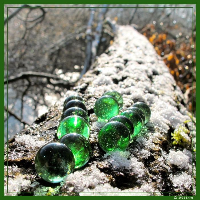 Elfenperlen-Set von Litios-Lichtkristallen für eine Erdheilung