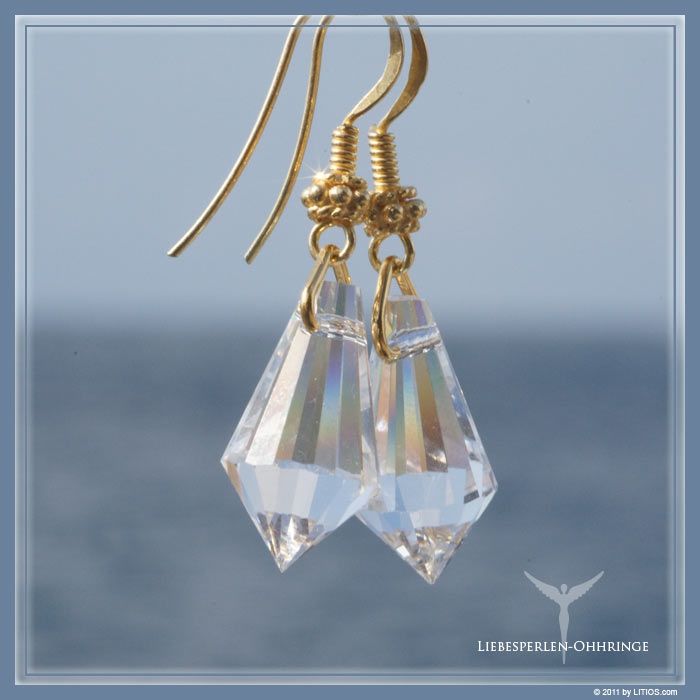Liebesperlen-Ohrringe - Litios-Lichtkristalle