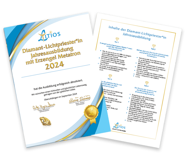 Zertifikat: Diamant-Lichtpriester Ausbildung