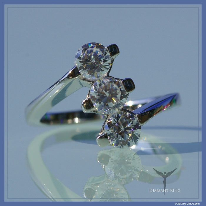 Litios Lichtkristalle 7 Diamantring kristallklar - Litios-Lichtkristalle